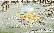 Physical 3D Map of Carlos Arevalo, semi-desaturated