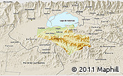 Physical 3D Map of Carlos Arevalo, shaded relief outside