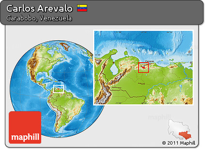 Physical Location Map of Carlos Arevalo