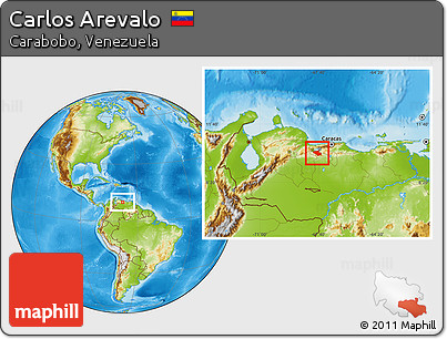 Physical Location Map of Carlos Arevalo