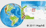 Physical Location Map of Carlos Arevalo, highlighted country