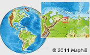 Physical Location Map of Carlos Arevalo, highlighted parent region