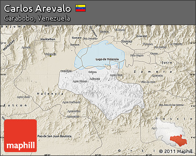 Classic Style Map of Carlos Arevalo