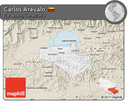 Classic Style Map of Carlos Arevalo