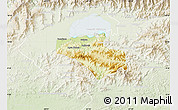 Physical Map of Carlos Arevalo, lighten