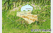Physical Map of Carlos Arevalo, satellite outside
