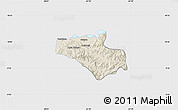 Shaded Relief Map of Carlos Arevalo, single color outside