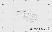 Silver Style Map of Carlos Arevalo, single color outside