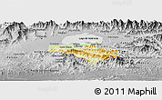 Physical Panoramic Map of Carlos Arevalo, desaturated