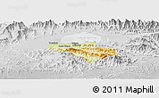 Physical Panoramic Map of Carlos Arevalo, lighten, desaturated
