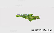 Satellite Panoramic Map of Carlos Arevalo, cropped outside