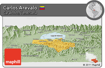 Savanna Style Panoramic Map of Carlos Arevalo