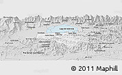 Silver Style Panoramic Map of Carlos Arevalo
