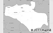 Gray Simple Map of Carlos Arevalo