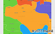 Political Simple Map of Carlos Arevalo