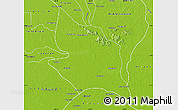 Physical Map of Girardot