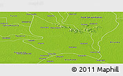 Physical Panoramic Map of Girardot