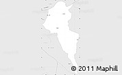 Silver Style Simple Map of San Carlos