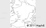 Blank Simple Map of Tucupita