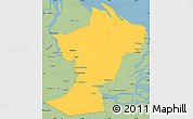 Savanna Style Simple Map of Tucupita
