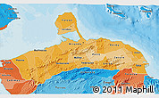 Political Shades 3D Map of Falcon