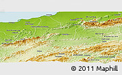 Physical Panoramic Map of Democracia