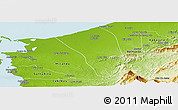 Physical Panoramic Map of Mauroa