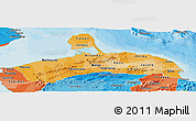 Political Shades Panoramic Map of Falcon