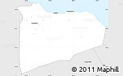Silver Style Simple Map of Piritu
