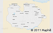Classic Style 3D Map of Guarico, single color outside