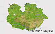 Satellite 3D Map of Guarico, cropped outside