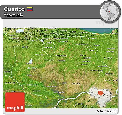 Satellite 3D Map of Guarico