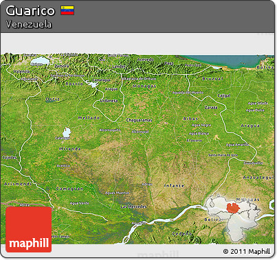 Satellite 3D Map of Guarico