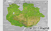 Satellite 3D Map of Guarico, lighten, desaturated