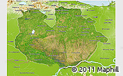 Satellite 3D Map of Guarico, physical outside