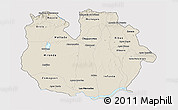 Shaded Relief 3D Map of Guarico, cropped outside