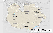 Shaded Relief 3D Map of Guarico, lighten, desaturated