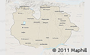 Shaded Relief 3D Map of Guarico, lighten