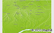 Physical Panoramic Map of El Socorro