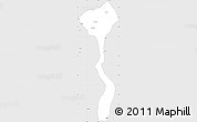 Silver Style Simple Map of El Socorro