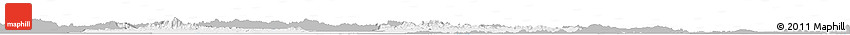Gray Horizon Map of Guarico, single color outside