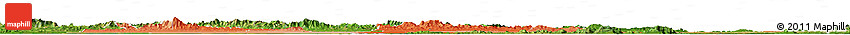 Political Shades Horizon Map of Guarico, satellite outside