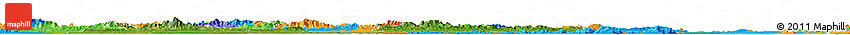Satellite Horizon Map of Guarico, political outside