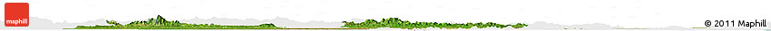 Satellite Horizon Map of Guarico, single color outside