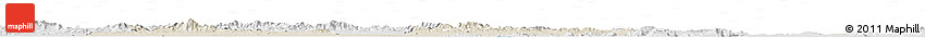 Shaded Relief Horizon Map of Guarico, lighten, desaturated