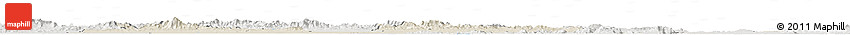 Shaded Relief Horizon Map of Guarico, lighten, semi-desaturated