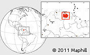 Blank Location Map of Guarico, within the entire country