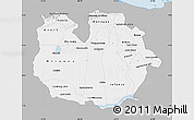 Gray Map of Guarico, single color outside