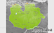 Physical Map of Guarico, desaturated