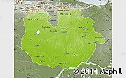 Physical Map of Guarico, semi-desaturated